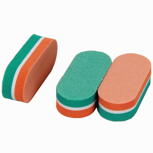 40Pcs Mini Mix Colorful Nail File Sponge Sanding Grinding Professional Manicure Buffer Files