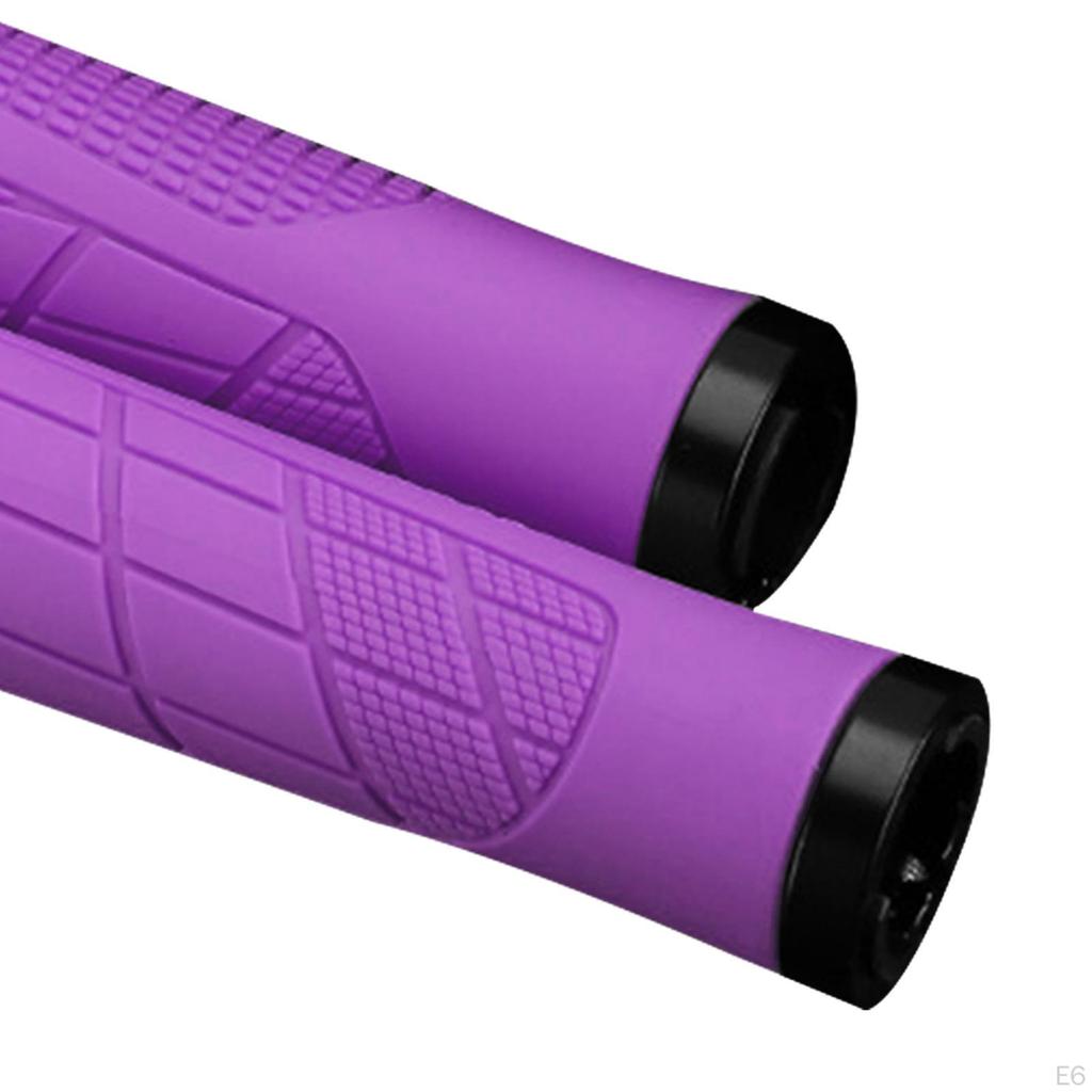 2 Pieces Bike Handlebar Grips Bicycle Comfortable Anti Slip Handle Bar
