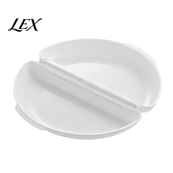 Egg Steamer Box Microwave Poacher with Lid, Nonstick 2-Cavity Cooker Portable Steamer, Dishwasher Safe Poaching Maker, Kitchen Breakfast Gadget Maker