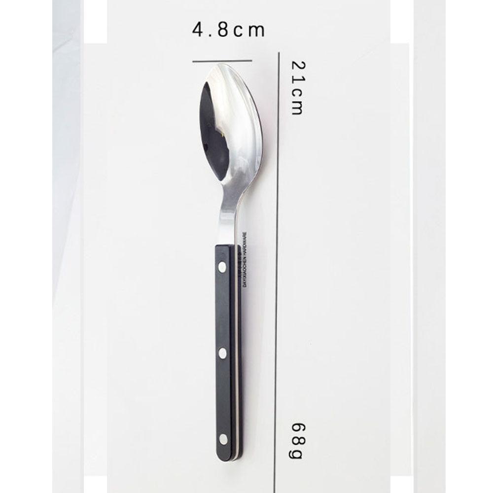 304 Edelstahl Western Restaurant Geschirrset Haushalt Klemgriff Messer Gabel Löffelgriff Marmor Buttermesser Dessertlöffel