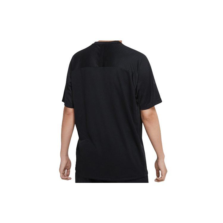 Nike T Shirts Men's Black Crew Neck Moderate Straight Fit CU3765-010