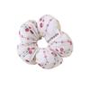 Spring Floral Hair Tie Scrunchie Set: Colorful, High-Elasticity Flower Accessories for Girls and Parent-Child Matching Hairstyles.