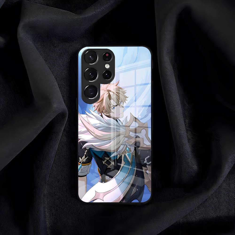 Varka Genshin Impact Phone Case For Samsung S26 S25 Edge S24 S23 S22 S21 S20 Ultra Plus FE Glass Cover