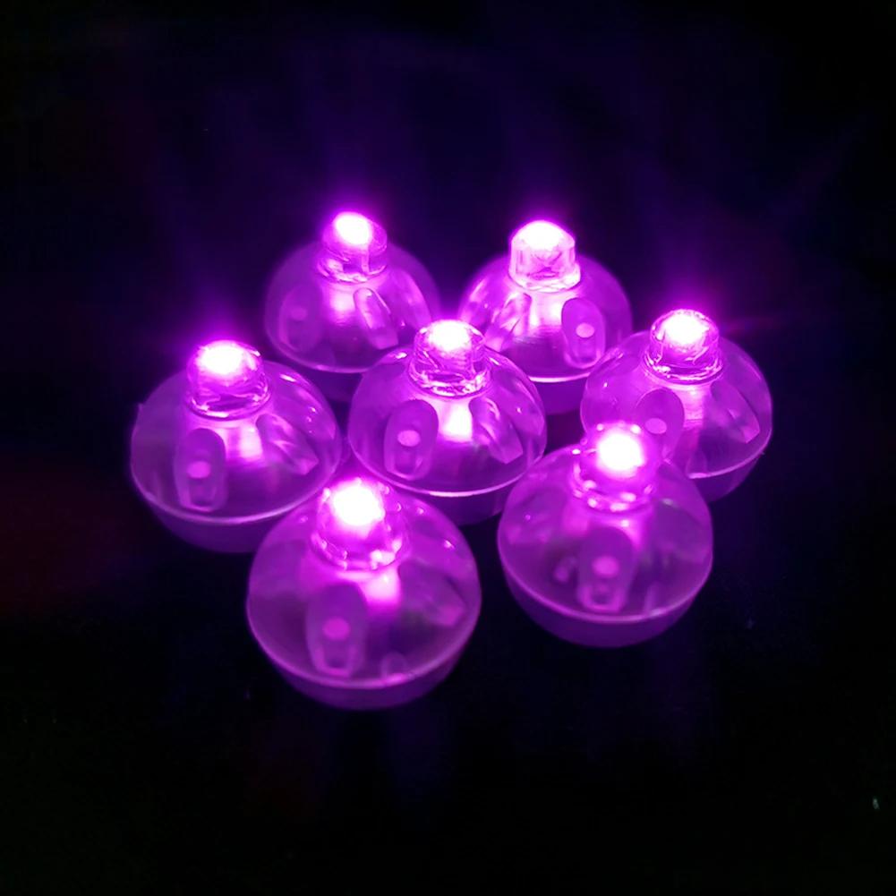 50pcs Colorful Glowing Small Ball Lamp LED Flash Round Balloon Lamp Mini Tumbler Ball Light for Christmas Wedding Party Decor