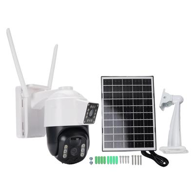 Solar-Überwachungskameras Wasserdichtigkeit 3MP Drahtloses Außen-WLAN-Kamera-Überwachungssystem-Kit mit
