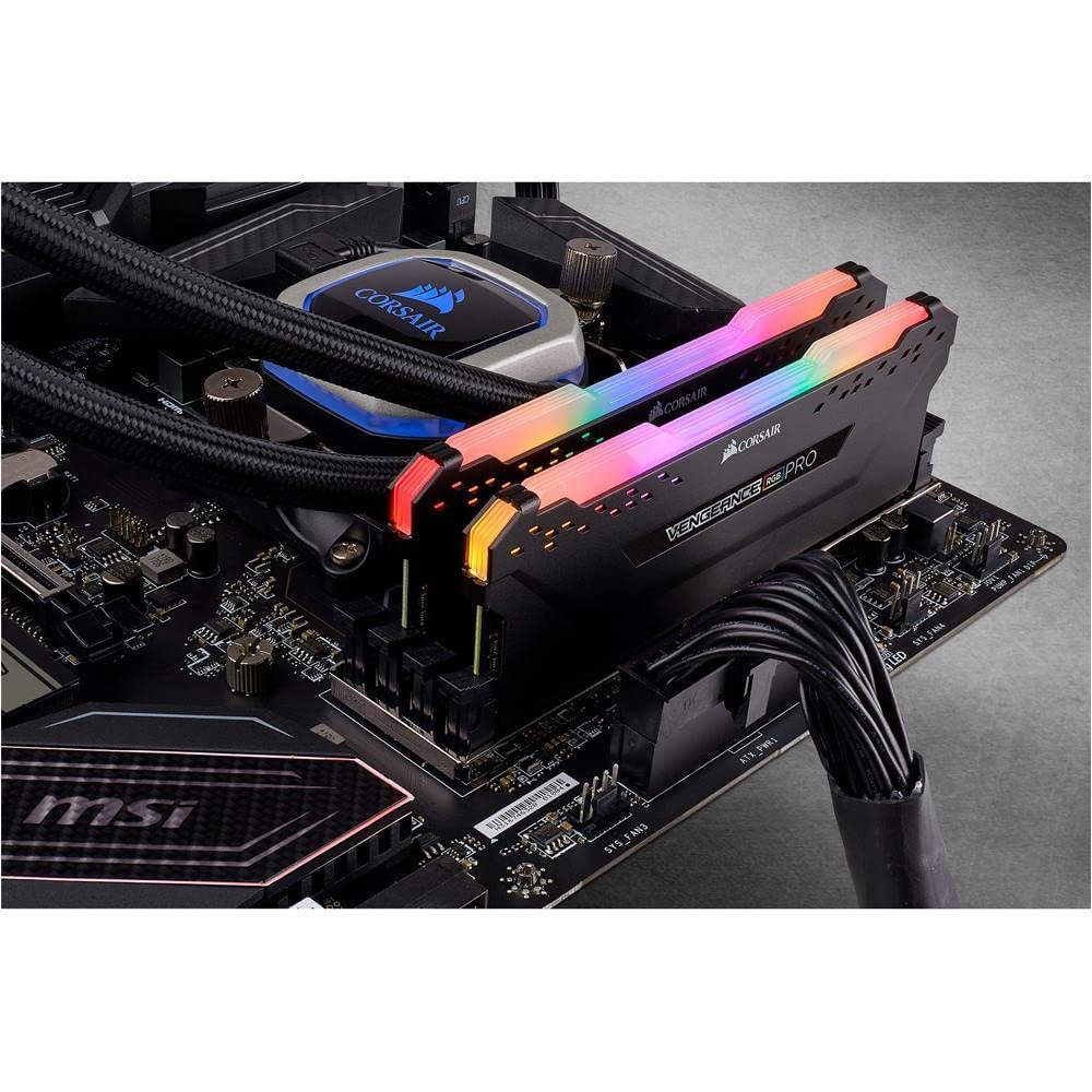 CORSAIR Desktop PC Memory VENGEANCE RGB PRO Series 16GB X CMW16GX4M2Z3600C18 DDR4-3600MHz [8GB 2]
