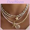 Bohemian Sommer Strand Schmuck Mit Künstlichen Perlen und Stern Anhänger Für Frauen