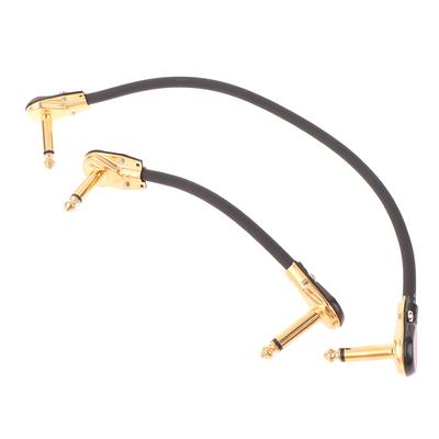 1Pc Guitar Patch Cables Right Angle 15/30Cm 1/4 Guitar Cable For Guitar Effect Pedals Patch Cord Audio Cable