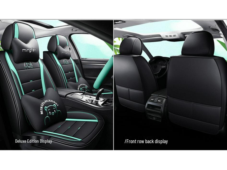 Seventh Gen Elantra Universal Naughty Bear Car Seat Cushion - Leather/Ice Silk, All-Season