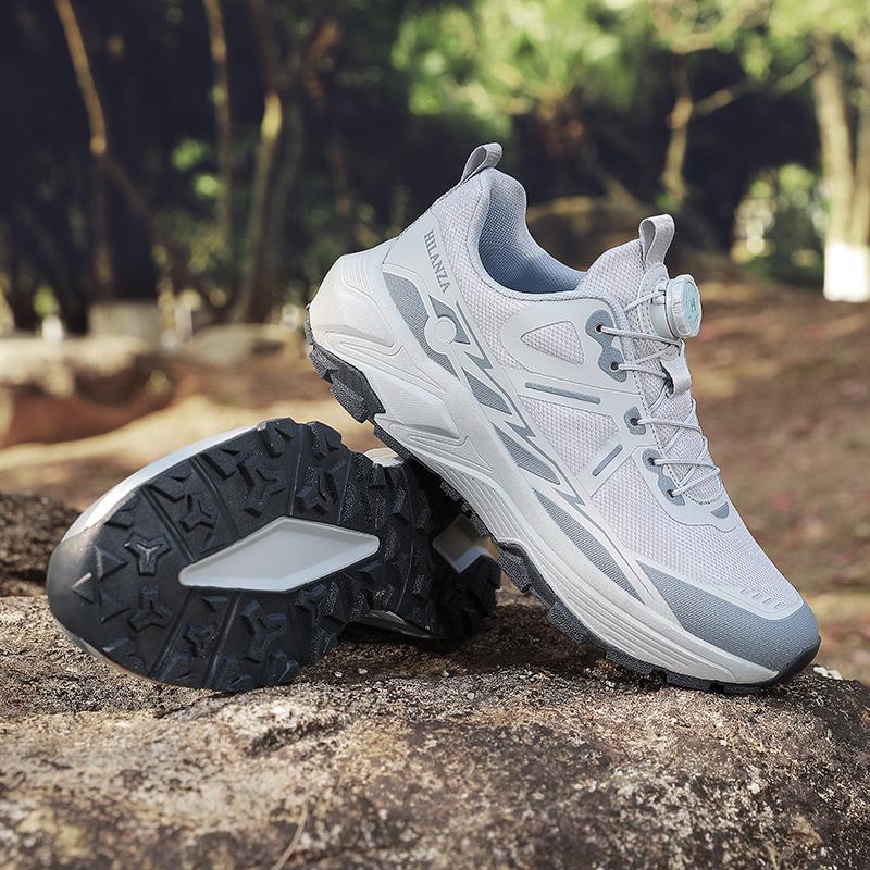 Fashion Couples Platform Sports Shoes Men Rotary Buckle Men's Hiking Shoes Outdoor Thick Sole Running Shoes Women's Casual Sneakers