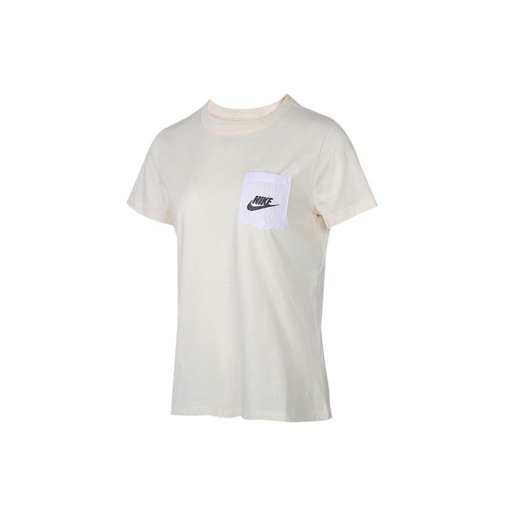 

Nike Футболка As W Nsw с логотипом Icon Clash, повседневная спортивная футболка с коротким рукавом, женские топы бежевого цвета CT8855-110 M