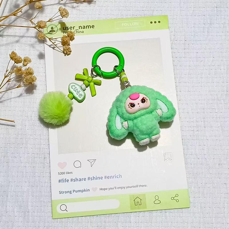 Kawaii Keychain Plush Aesthetics Keychains Cute Keychain for Bags Wedding Party Accessories Keychains Women Gifts