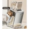 Multifunctional Kitchen Utensil Organizer Drain Tray Tool Storage Rack Cutter Holder  Household