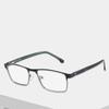 Quadratischer Rahmen Metall Herrenbrillengestell Brille Geschäftsbrille High-End Casual Style Brillengestell