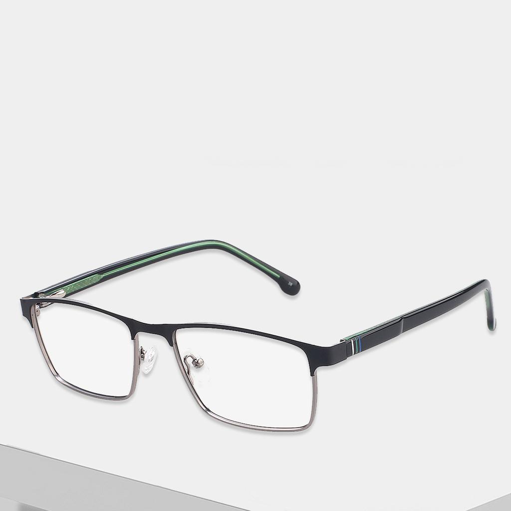 Quadratischer Rahmen Metall Herrenbrillengestell Brille Geschäftsbrille High-End Casual Style Brillengestell