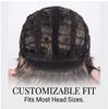 Men's Short Straight Side Part Synthetic Wig (7026A-4M#) High-Temp Fiber Natural Breathable for Daily & Casual Use, Ready to Ship