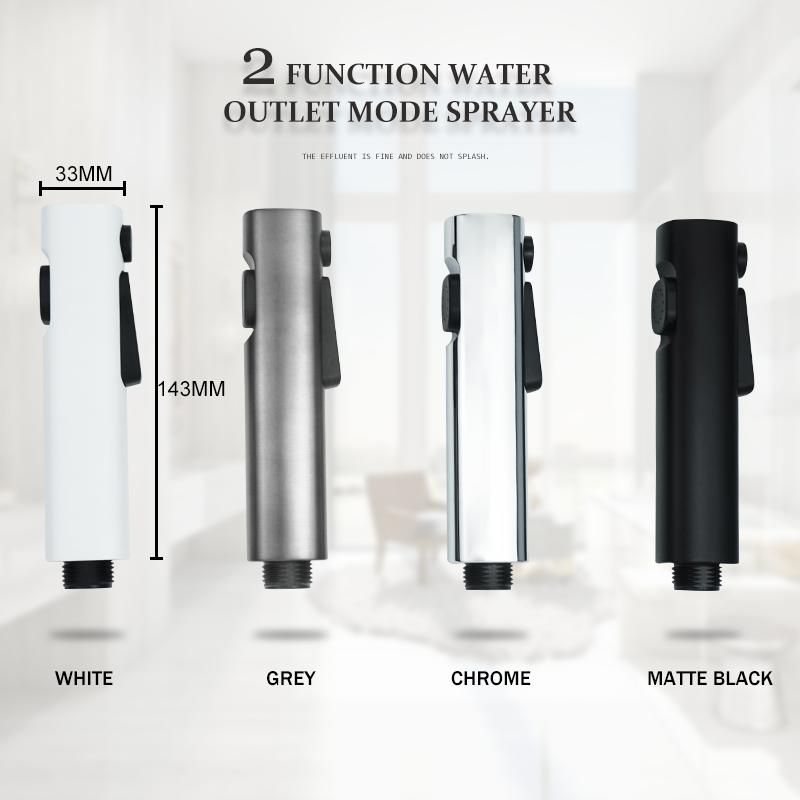 Black Toilet Bidet Nozzle Set Nozzle Gun Shower Handheld Bidet Faucet Portable Toilet Bidet Sprayer Household Hose Self-Cleaning