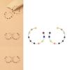 Colorful Star Hoop Earrings For Women Geometric Alloy Fashion Jewelry