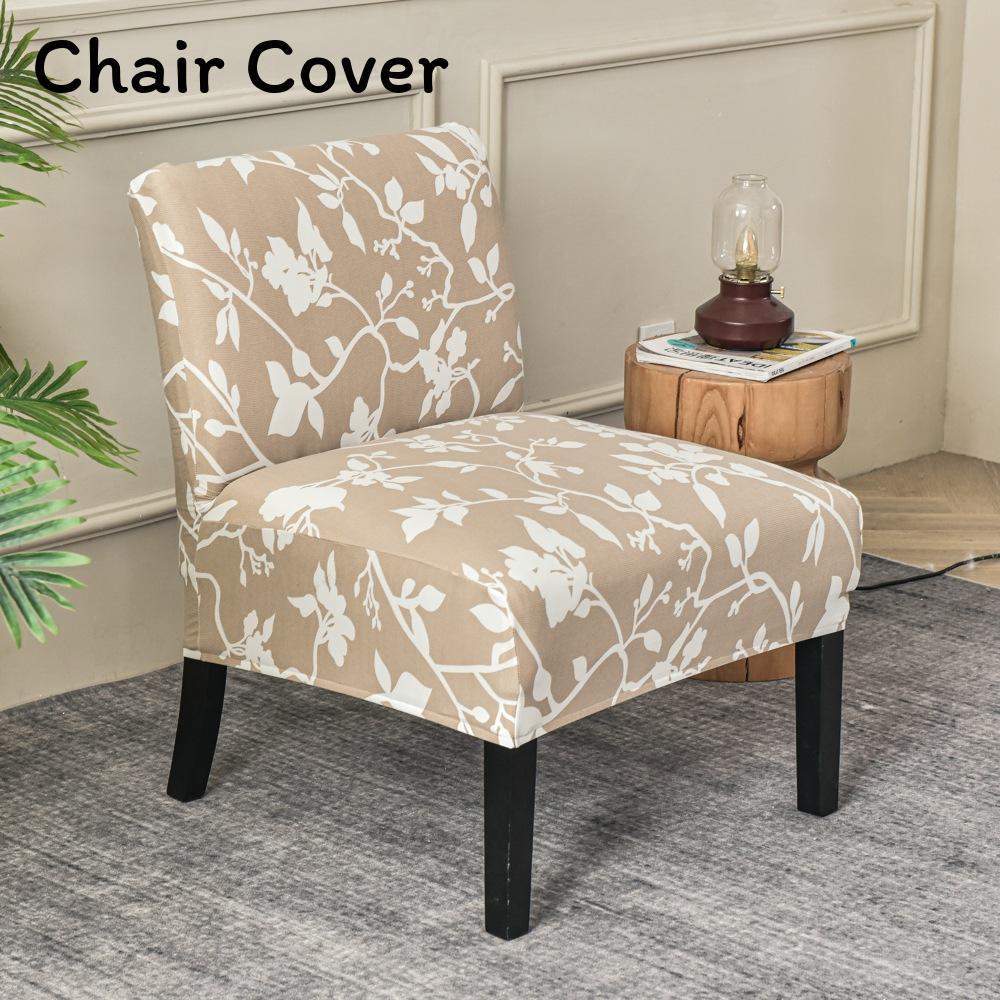 Fat Head Chair Cover No Armrest Fabric Protector With Non Slip And Dustproof For Home Dining Decor