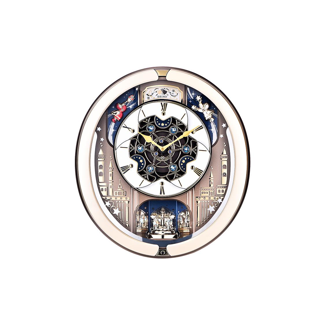 SEIKO Quartz Movement Plastic Wall Clock Unisex Gold QXM350G QXM350G QXM350G