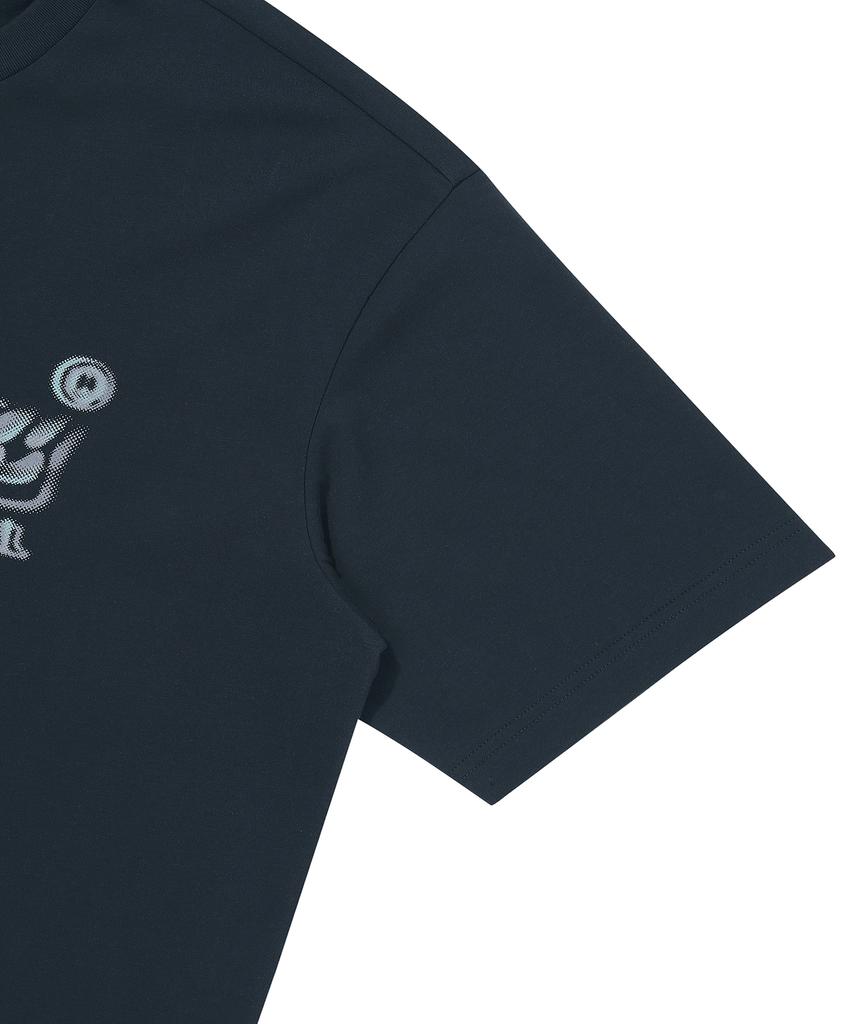 Syupeodeulai Dot Logo Graphic T-Shirt Dark Navy Sduiscq70Dny