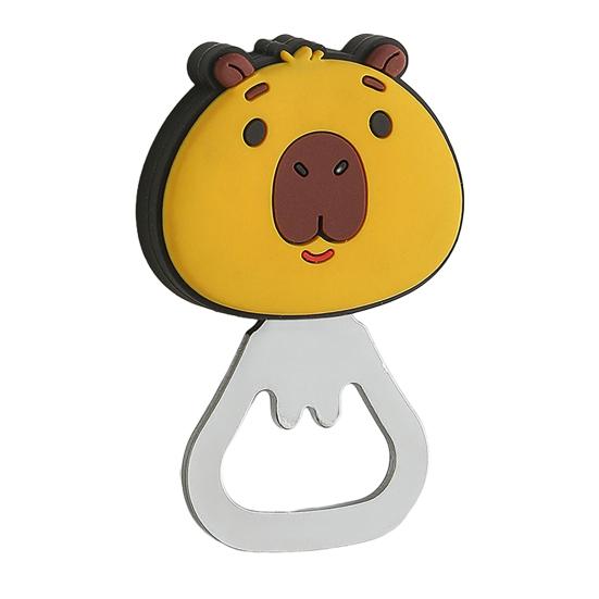 Bottle Opener Multi-Functional Magnetic Refrigerator Magnet Cute Cartoon Animal Design Bottle Opener for Beer Cans Caps