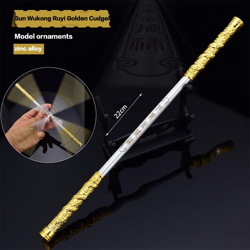 Black Myth Wukong Waffe Sun Wukong Affenkönig Bar Spiel Anime Metall Waffenmodell Ornament Kunsthandwerk Geschenke Spielzeug
