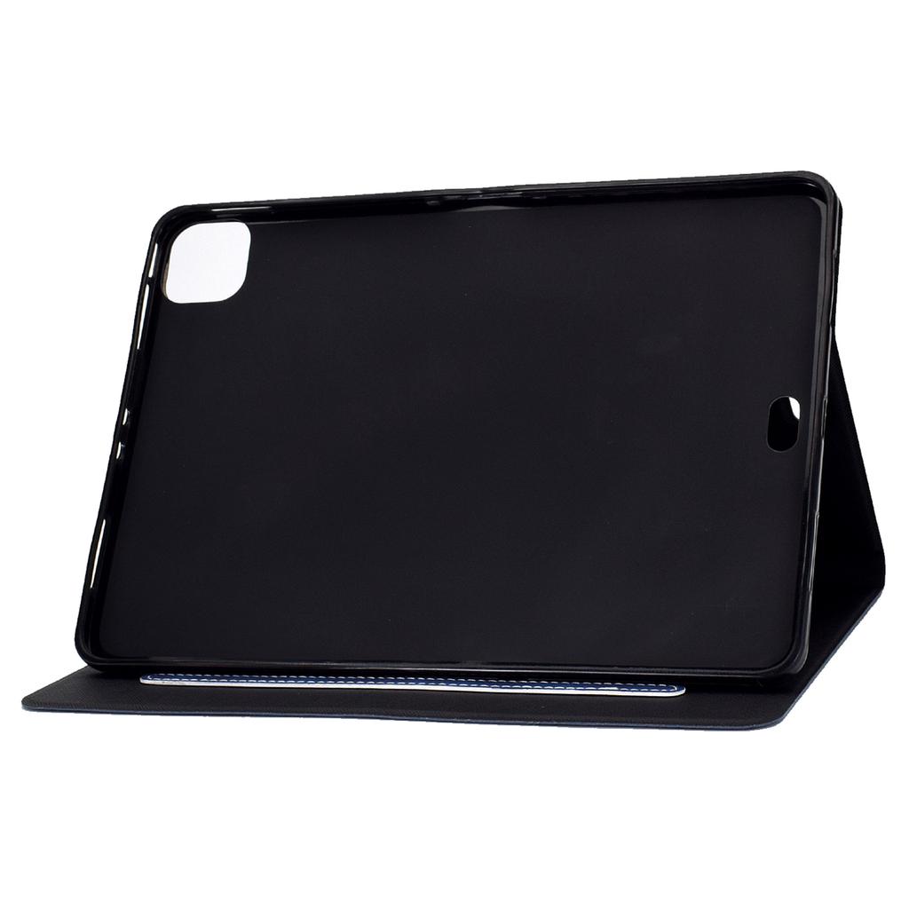 Dla iPada Pro 11 (2024) Etui Skórzane Teksturowane Skóra Krowia Pokrowiec na Tablet Widok Wielokątny