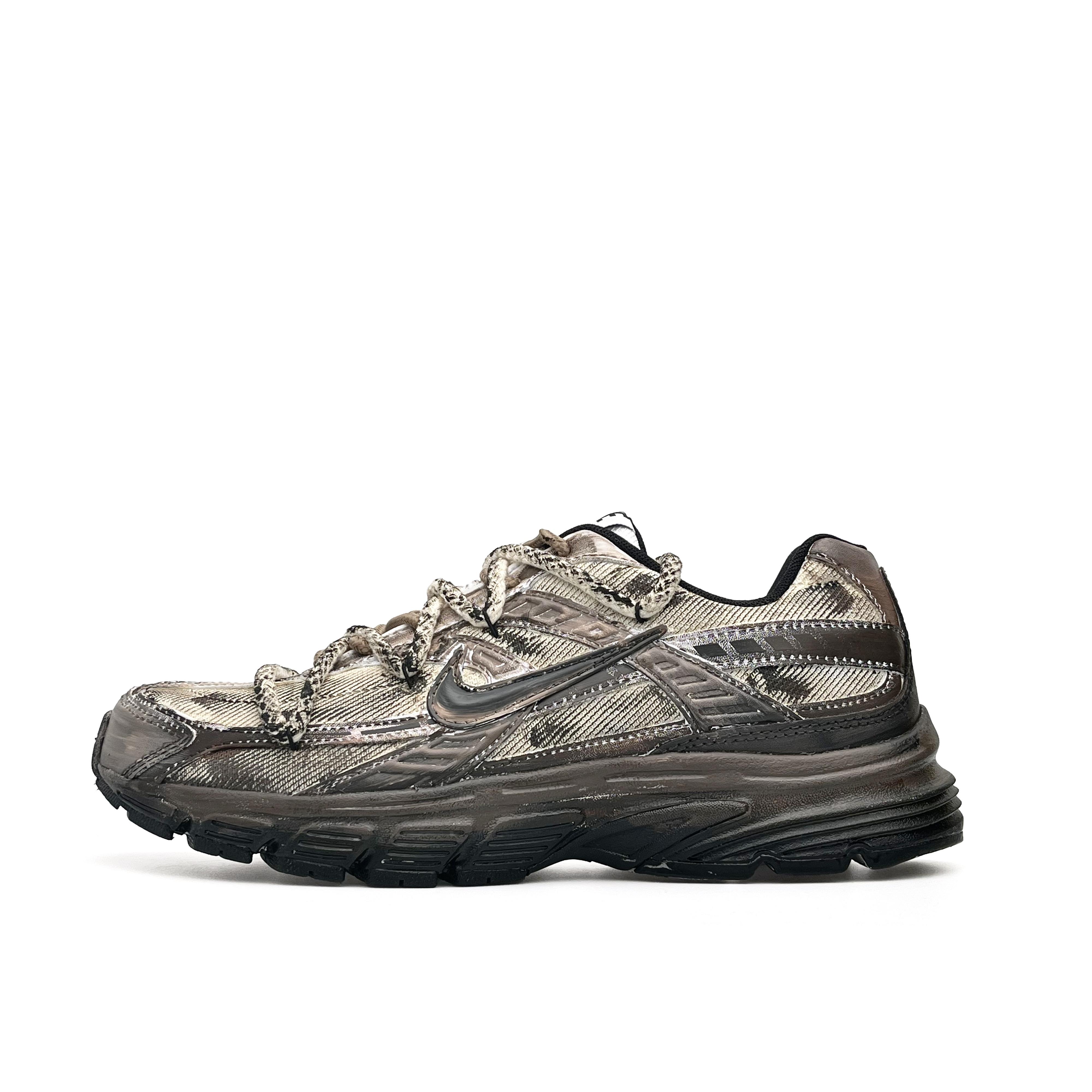 Nike Initiator Abrasion Resistant Low top Casual Physical Fitness Test Physical Exam Running Shoes Unisex Black Brown 394055-100(Team920-) 40.5