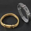Retro Mannen Armband voor Mannen Gouden Kleur Roestvrij Staal 10MM Breedte Kielketting Heren Armbanden Om de Hand Pols Sieraden Accessoires