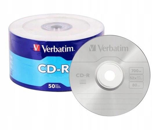 Płyty CD-R Verbatim 700MB Extra Protection Printable Wrap (50 Spindel)