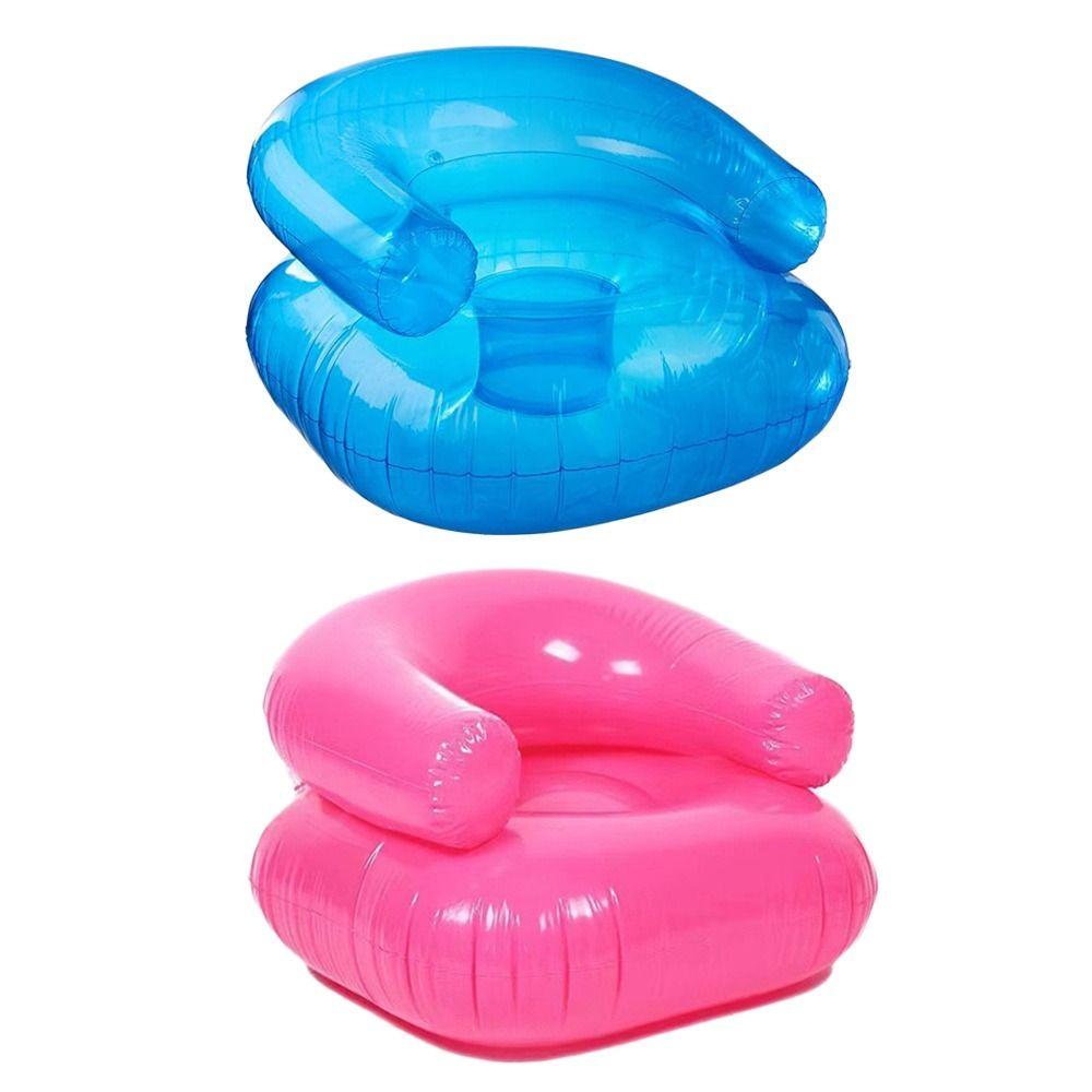 Summer Inflatable Pool Floats Comfortable Beach Swimming Booster Seat Portable Play Props Air Sofa Couch Toddler
