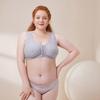 Plus Size Wire-Free Front Closure Minimizer Bra with Adjustable Padded Straps