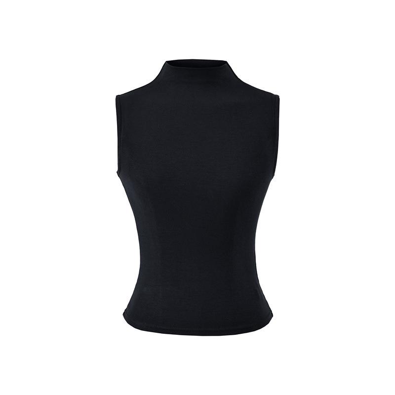 Mature Style Dark Blue Sleeveless Slimming Tank Top for Women - Sexy Summer Fit Small