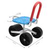 Garden Cart Rolling Stool Work Seat Cart,Gardening Helper with 3 Wheels, 360° Rotation Stable Workseat Sturdy Cart 150kg