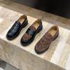 Thick-soled Retro Suede Leopard Print Loafers Single Shoes Women's Shoes 2025 Spring and Autumn One-pedal British Style Small Leather Shoes