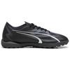 Puma Ultra Play Comfortable Lightweight TT (Rubber Studs) Artificial Turf Soccer Shoes Men Soccer Shoes Black White 107528-02