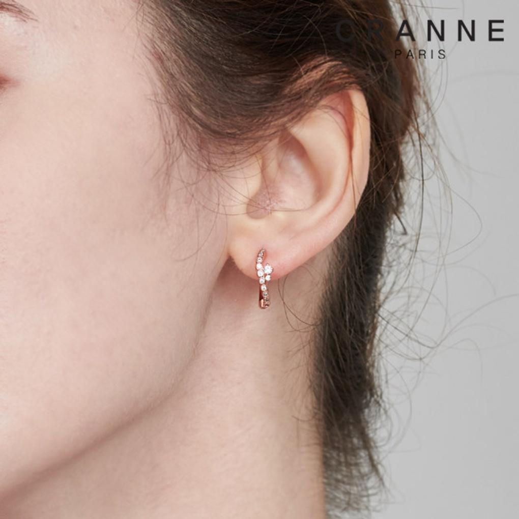 Cubic Wave Line Earrings C24EB316