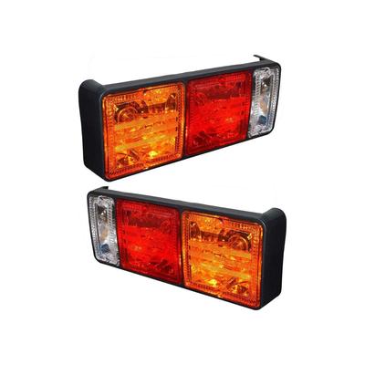 APSMOTIV 2x מכלול פנס אחורי אחורי משולב פנס אחורי אורות בלם אור ar עם נורות 12V מתאים למשאית מיצובישי קנטר פוסו