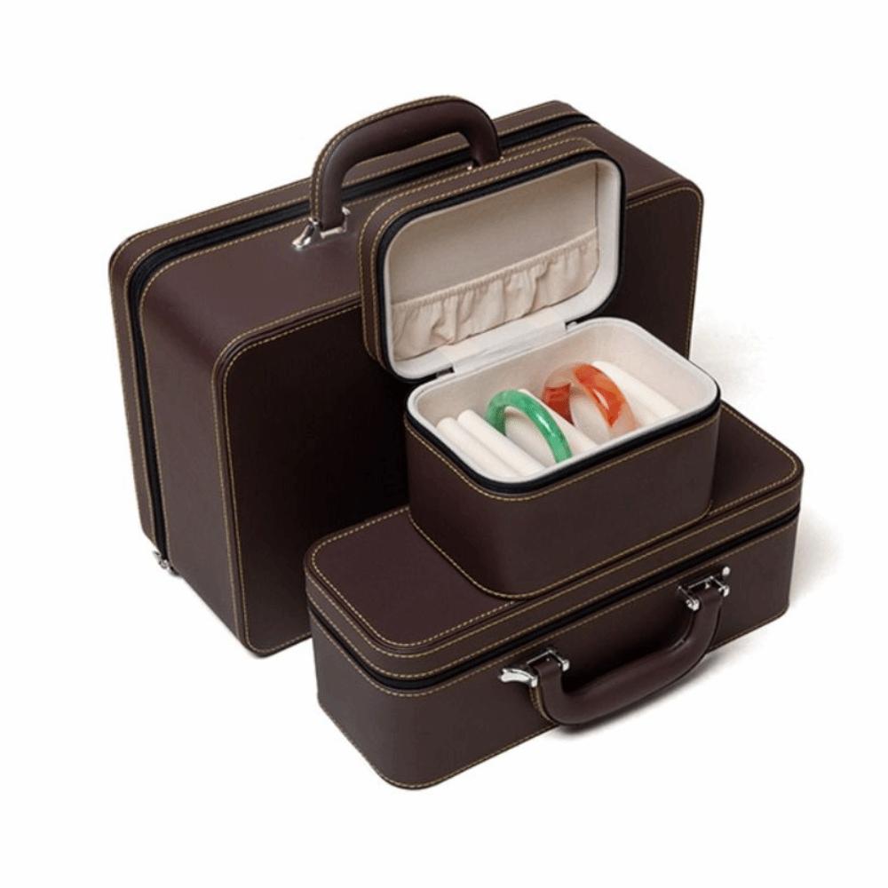 Velvet Inner Bracelet Display Box PU Leather Bracelet Carrying Case  Jewelry Storage