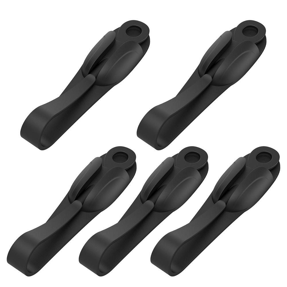 

Set of 5 Wreath Hooks in Silicone for Seasonal Decorating in Any Space black