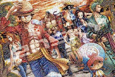 Ensky ONE PIECE Arte em Mosaico [Aterrissagem] 50x75cm Quebra-cabeça, 1000 Peças, QUEBRA-CABEÇA 1000-586