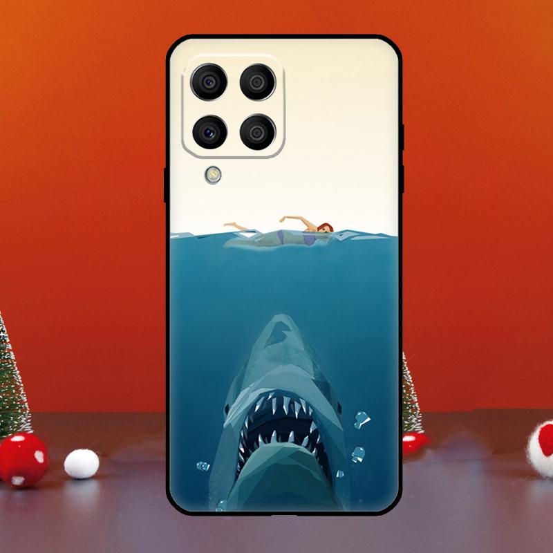 Cartoon Shark For Samsung Galaxy M14 M34 M54 M11 M21 M31 M13 M33 M35 M53 M55 M15 M12 M32 M52 M06 M16 Case