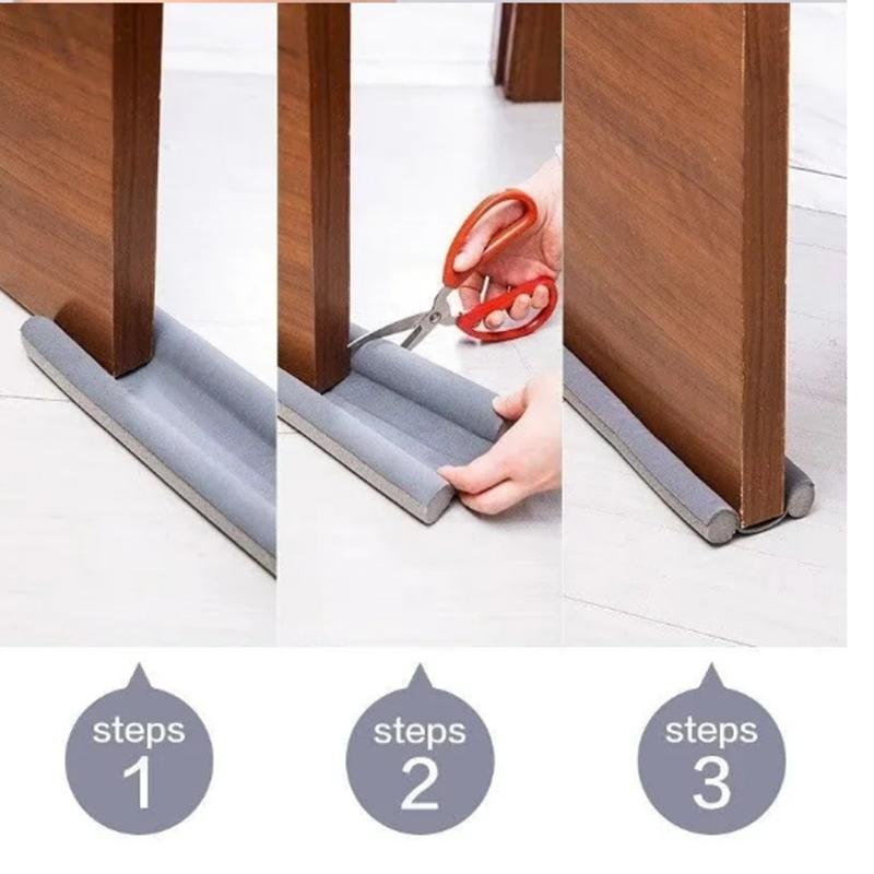 1 ks Těsnící lišta na dveře, Spodní těsnící lišta na dveře, Zvukotěsná lišta do mezer oken a dveří proti větru, Tepelná izolace a prachotěsnost