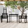 VidaXL 3-Piece Garden Dining Set Outdoor Dining Furniture Table and Dining Chairs Patio Furniture 3099155