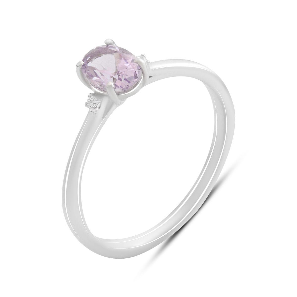 

Серебряное кольцо с натуральным аметистом 0.713ct, вес изделия 1,72 гр (2189336) 18 аметист