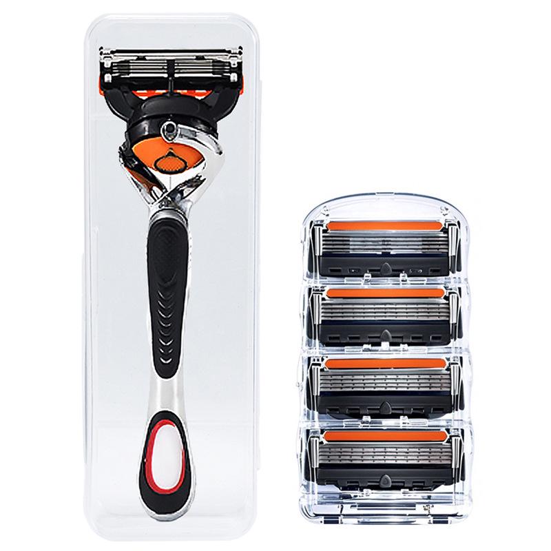 Five-Layer Manual Shaver with Gillette-Compatible Stainless Blades Exclusive Set