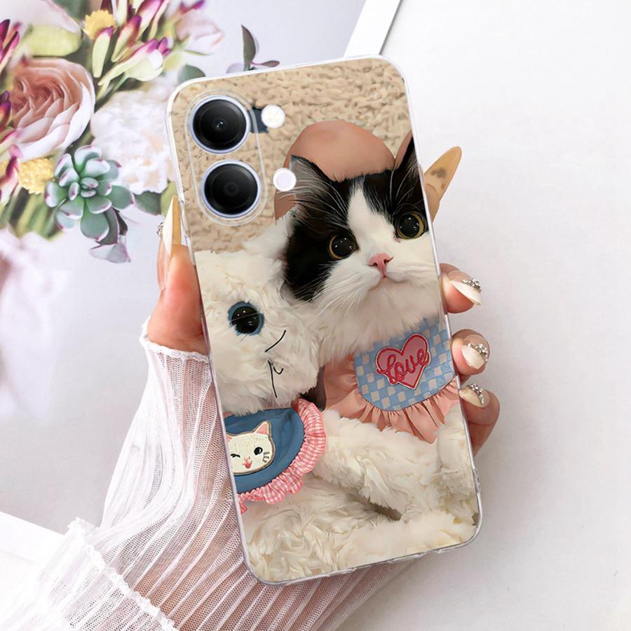 

For Vivo Y05 Y11d 4G Case Cartoons Soft TPU Silicone Phone Back Cover for VivoY11 Y 21 5G vivoY05 Y 11d Protective Bumper Shells Vivo Y05 4G