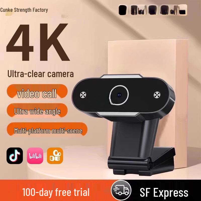 HD-Webcam mit integriertem Mikrofon für Desktop, Laptop und Live-Streaming.
