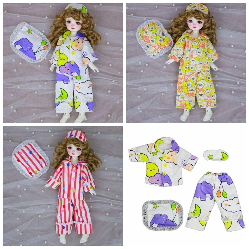 

Casual Wear 30cm Doll Pajamas Dress Up BJD Doll Clothes DIY Toy Doll Sleep Clothes Photo Props фіолетовий